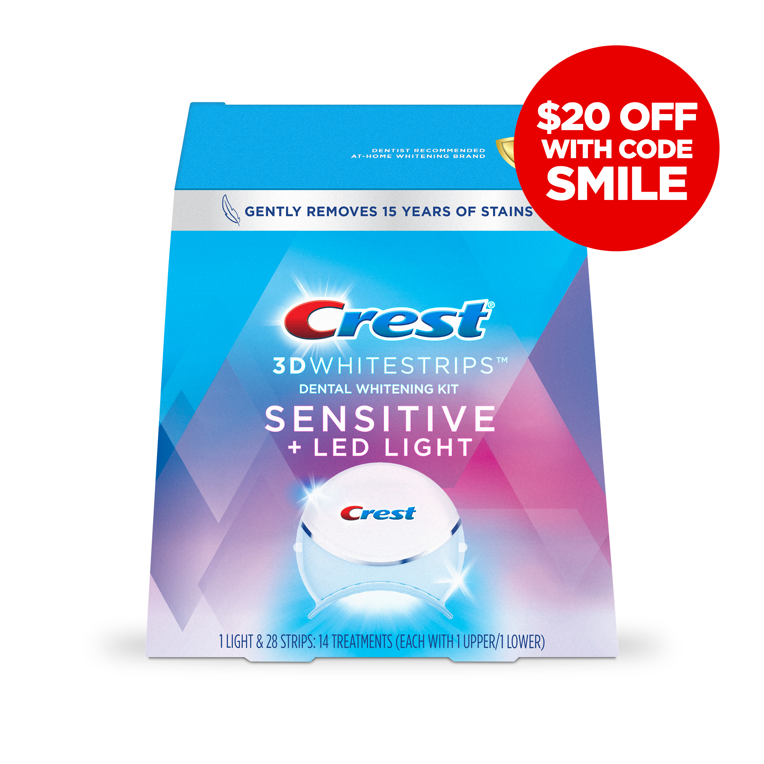 sensitivity with crest white strips