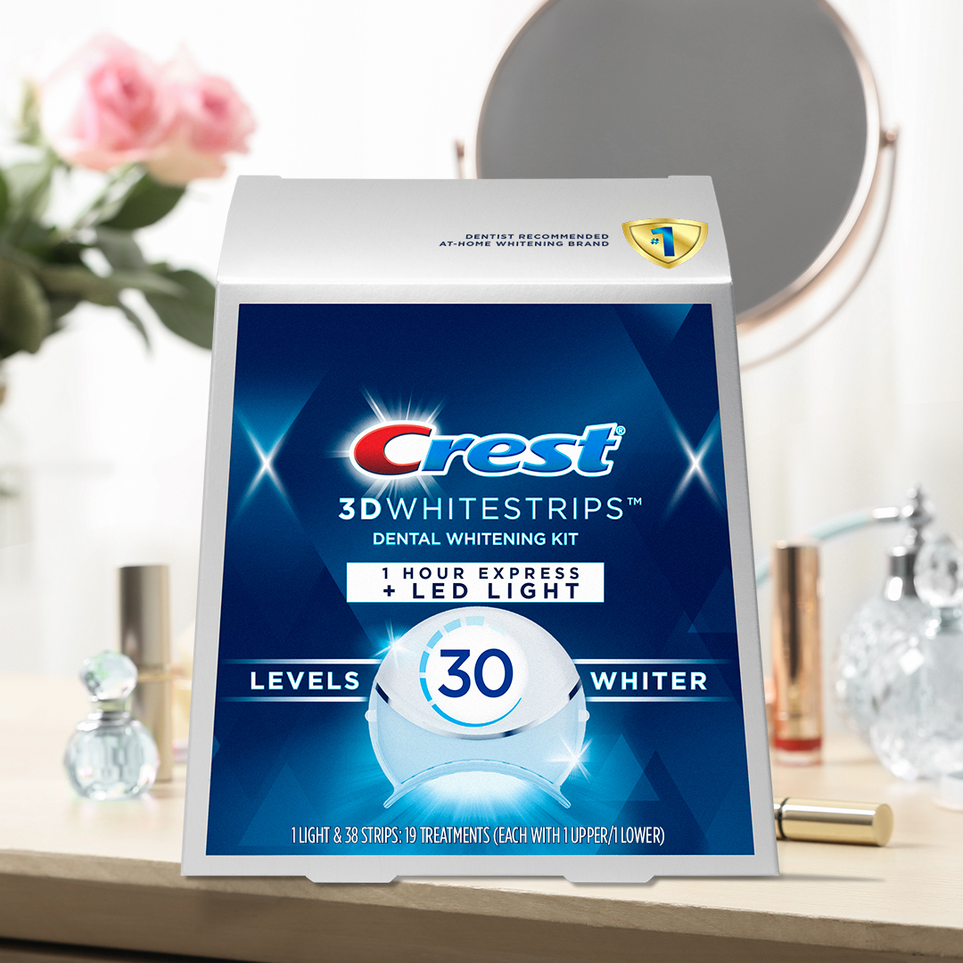  Crest 3D Whitestrips, Radiant Express with LED